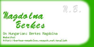 magdolna berkes business card